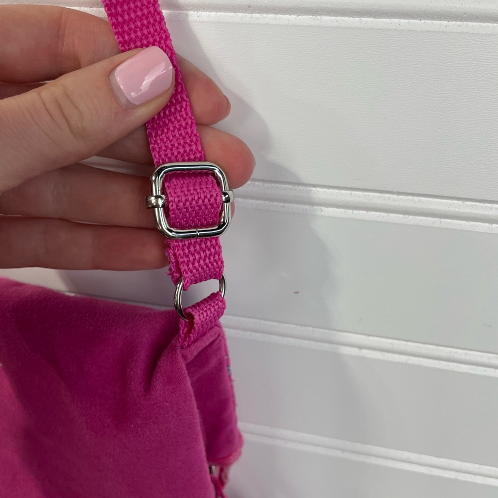 Hello Kitty Sanrio Pink Glitter Fringe Crossbody Bag/Purse EUC - Picture 3 of 13